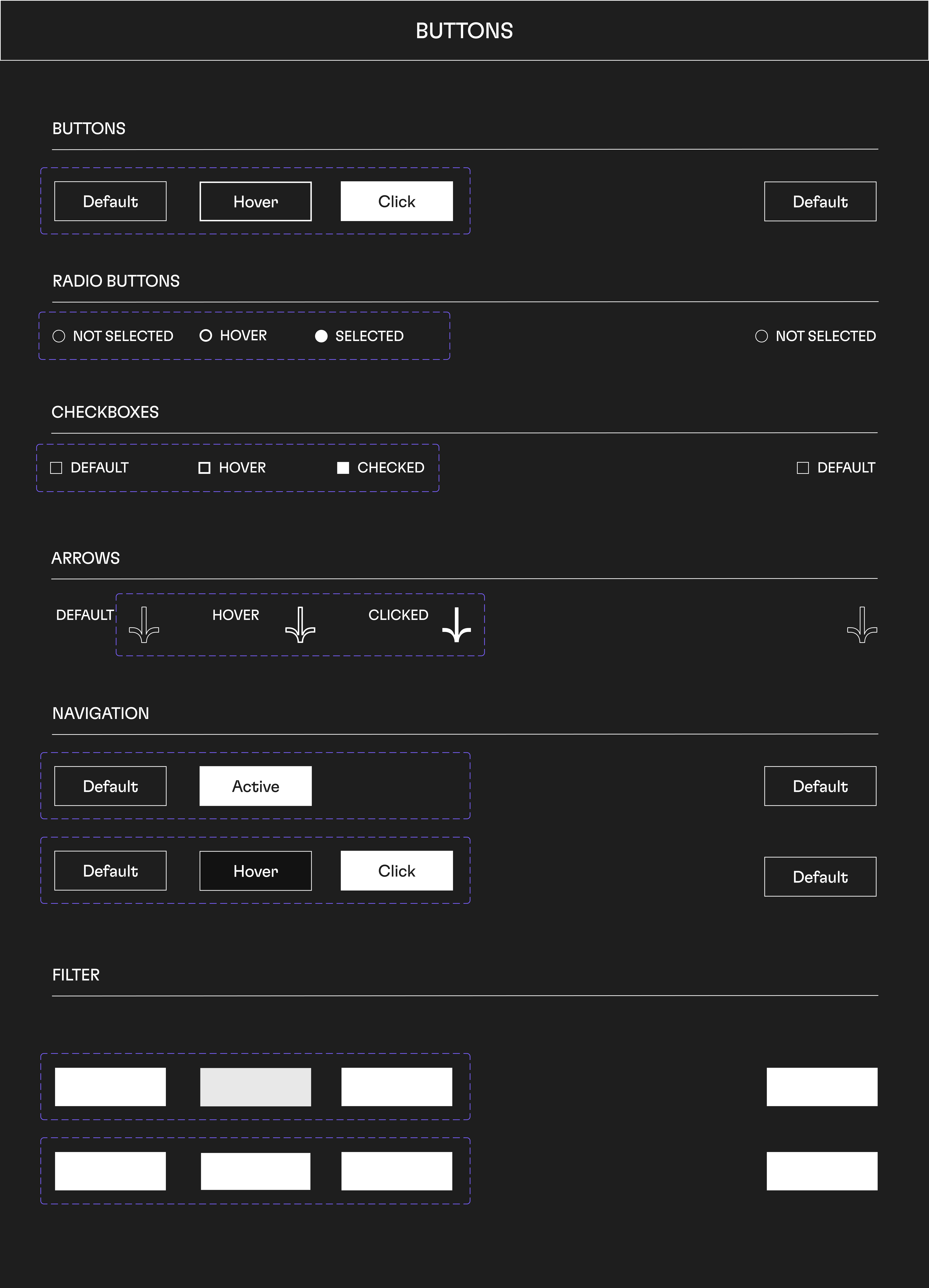 PERSPECTIVES Figma library button components